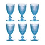 Jogo Taca Vinho Bico Jaca Azul 6pcs 235ml 25889 Bon Gourmet Jogo Taca Vinho Bico Jaca Azul 6pcs 235ml 25889 Bon Gourmet
