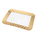 Travessa Porcelana Vera Gold 33,5X23X2,5cm 17447 Wolff Travessa Porcelana Vera Gold 33,5X23X2,5cm 17447 Wolff