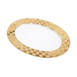 Travessa Porcelana Vera Gold 35,5X25X2,5cm 17443 Wolff Travessa Porcelana Vera Gold 35,5X25X2,5cm 17443 Wolff