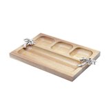 Petisqueira Retangular de Madeira Palmeira 25,5x20x2cm 26008 Bon Gourmet Petisqueira Retangular de Madeira Palmeira 25,5x20x2cm 26008 Bon Gourmet