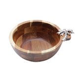 Bowl de Madeira Acácia Palmeira 20x7,5cm 26004 Bon Gourmet Bowl de Madeira Acácia Palmeira 20x7,5cm 26004 Bon Gourmet
