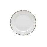 Jogo Pratos Fundos de Porcelana Bone China Minsk Prata 6 Peças 20,3cm 17343 Wolff Jogo Pratos Fundos de Porcelana Bone China Minsk Prata 6 Peças 20,3cm 17343 Wolff