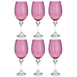 Jogo Taças Vinho Cristal Ecológico Elisa Ametista 6 Peças 450ml 35141 Bohemia Jogo Taças Vinho Cristal Ecológico Elisa Ametista 6 Peças 450ml 35141 Bohemia