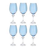Jogo de Taças de Vinho de Cristal Ecológico Elisa Island Paradise 6 Peças 450ml 35135 Bohemia Jogo de Taças de Vinho de Cristal Ecológico Elisa Island Paradise 6 Peças 450ml 35135 Bohemia