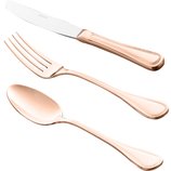 Faqueiro de Inox 30 peças Rosé Gold Avalon 71417 Wolff Faqueiro de Inox 30 peças Rosé Gold Avalon 71417 Wolff