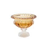 Centro de Mesa de Cristal com Pé Sussex Âmbar 25,5x21cm 26446 Wolff Centro de Mesa de Cristal com Pé Sussex Âmbar 25,5x21cm 26446 Wolff