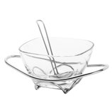 Molheira de Vidro com Suporte e Concha Inox 700ml 8695 Wolff Molheira de Vidro com Suporte e Concha Inox 700ml 8695 Wolff