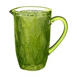 Jarra de Vidro Leaves Verde 1,3 Litros 35637 Bon Gourmet Jarra de Vidro Leaves Verde 1,3 Litros 35637 Bon Gourmet