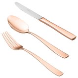 Faqueiro de Inox 48 peças PVD Rosé Gold Pisa 71504 Wolff Faqueiro de Inox 48 peças PVD Rosé Gold Pisa 71504 Wolff