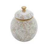 Potiche de Cerâmica Branco 12x15cm 60138 Royal Potiche de Cerâmica Branco 12x15cm 60138 Royal