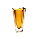 Vaso Cristal Ecológico Okinawa Âmbar 14x8x30cm 35067 Bohemia Vaso Cristal Ecológico Okinawa Âmbar 14x8x30cm 35067 Bohemia