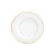 Prato Raso Porcelana Maldivas Branco Fio Dourado 28cm 18053 Wolff