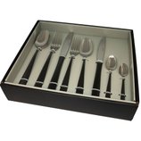 Faqueiro de Inox 48 peças Two Tones Pisa Inox Preto Gift Box 71506 Wolff Faqueiro de Inox 48 peças Two Tones Pisa Inox Preto Gift Box 71506 Wolff