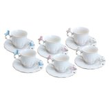 Jogo Xícaras Café Porcelana Birds Round Plate Colorido 100ml 35471 Wolff Jogo Xícaras Café Porcelana Birds Round Plate Colorido 100ml 35471 Wolff
