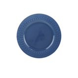 Prato Sobremesa Porcelana Grace Azul 19cm 17562 Wolff