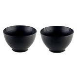 Jogo 2 Bowls Cerâmica Preto 13cm 620ml 27858 Bon Gourmet