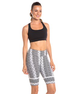 Bermuda Ciclista Suplex com Cós Anatômico Estampa revanche branco Bermuda Ciclista Suplex com Cós Anatômico Estampa revanche branco