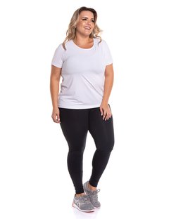 Blusa baby look mais soltinha manga curta branca Blusa baby look mais soltinha manga curta branca