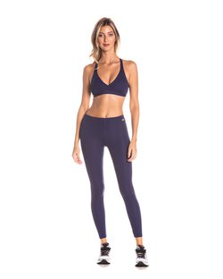 Calça legging cintura alta e elástico reforçado j winner marinho Calça legging cintura alta e elástico reforçado j winner marinho