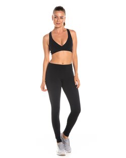 Calça legging com bolso traseiro preta Calça legging com bolso traseiro preta