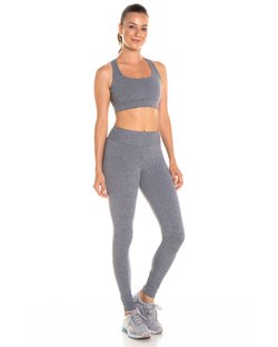Calça Legging com Bolso Traseiro em Suplex Cinza Mescla Calça Legging com Bolso Traseiro em Suplex Cinza Mescla