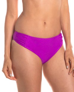 Calcinha de biquíni com drapeado na lateral fuchsia Calcinha de biquíni com drapeado na lateral fuchsia