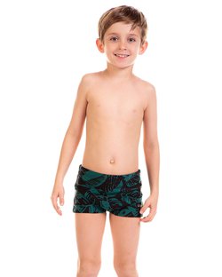 Sunga Box Infantil Estampa Negativo Verde Sunga Box Infantil Estampa Negativo Verde