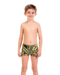 Sunga Box Infantil Estampa Coqueirais Sunga Box Infantil Estampa Coqueirais