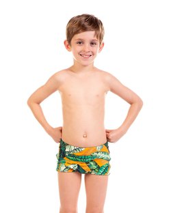 Sunga Box Infantil Estampa Amazônia Sunga Box Infantil Estampa Amazônia