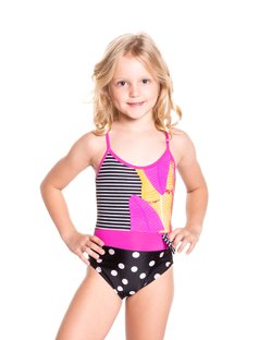 Maiô Infantil Mirella Alça Fina Estampa Musa Maiô Infantil Mirella Alça Fina Estampa Musa