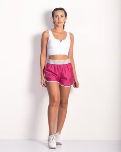 Shorts Boxer em Tactel com Elástico Rosa Flip Flop Shorts Boxer em Tactel com Elástico Rosa Flip Flop