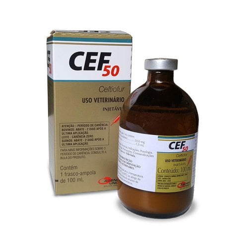 Antibiótico Injetável Cef 50 mg - Ceftiofur Antibiótico Injetável Cef 50 mg - Ceftiofur