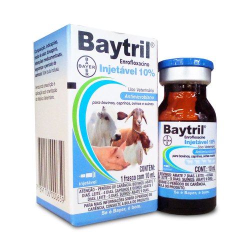Baytril 10% 10mL - Bayer | Tratamento de doenças respiratórias Baytril 10% 10mL - Bayer | Tratamento de doenças respiratórias