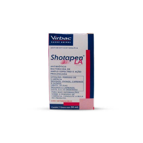 Antimicrobiano Virbac Shotapen LA Injetável Antimicrobiano Virbac Shotapen LA Injetável