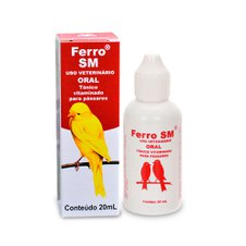 Ferro Sm - Química Santa Marina | Tônico Vitaminado para pássaros Ferro Sm - Química Santa Marina | Tônico Vitaminado para pássaros