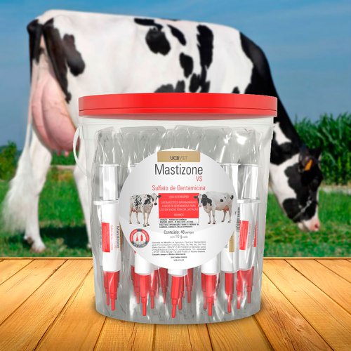 Kit Tratamento de Mastite - Balde Mastizone Vaca Seca - 48 unidades Kit Tratamento de Mastite - Balde Mastizone Vaca Seca - 48 unidades