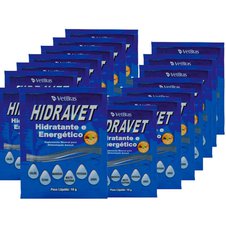 Kit 15 Hidravet 10g - Vetbras | Suplemento Mineral hidratante e energético Kit 15 Hidravet 10g - Vetbras | Suplemento Mineral hidratante e energético