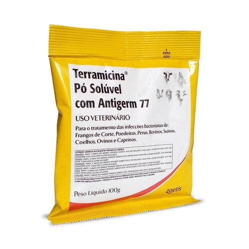 Terramicina Pó Ag 77 - Pfizer - 100 g Terramicina Pó Ag 77 - Pfizer - 100 g