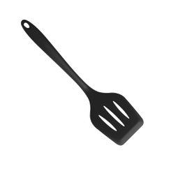 Espatula Vazada de Silicone Preta SU211316 Unyhome Espatula Vazada de Silicone Preta SU211316 Unyhome