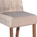Conjunto 2 Cadeiras Estofadas Para Mesa de Jantar Amêndoa Barcelona Bom Pastor