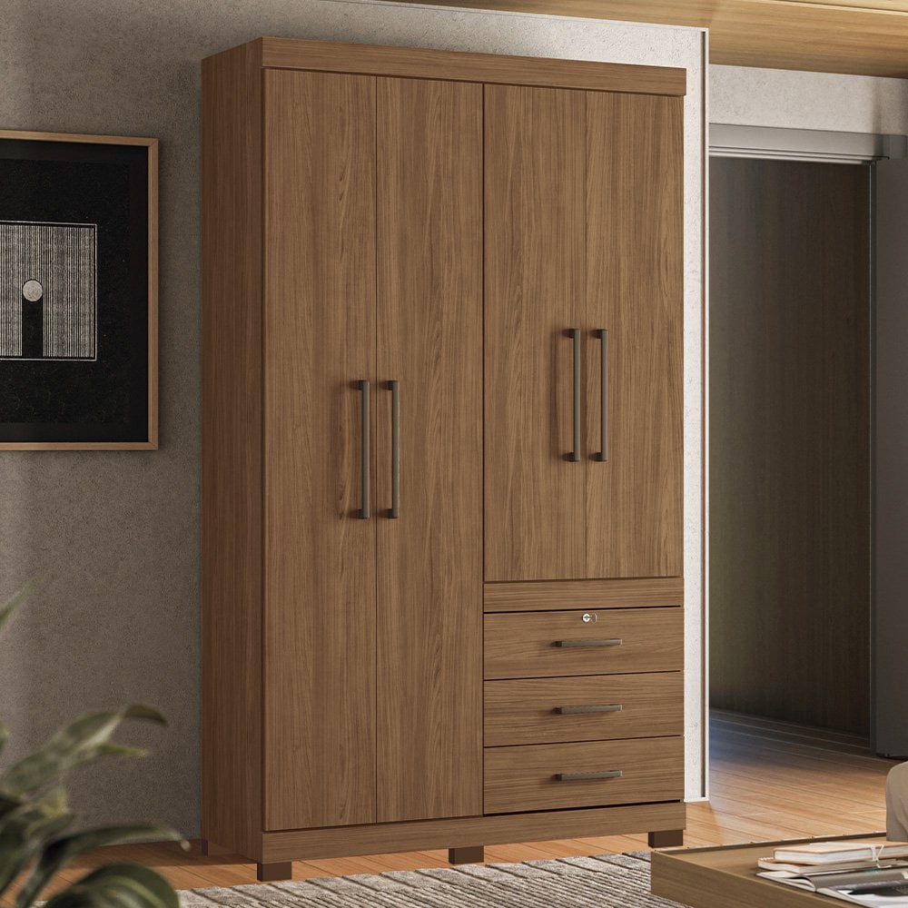 Guarda Roupa Solteiro Portas Havana Santos Andirá Jatobá Lojas