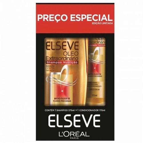 Shampoo 375Ml + Condicionador 170Ml Elseve Óleo Extraordinário Kit Shampoo 375Ml + Condicionador 170Ml Elseve Óleo Extraordinário Kit