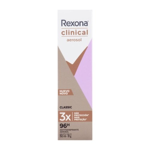 Desodorante Aerossol Rexona Clinical Classic 150ml Desodorante Aerossol Rexona Clinical Classic 150ml