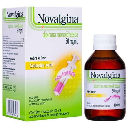 Novalgina 50Mg solução 100ml Novalgina 50Mg solução 100ml