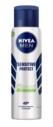 Desodorante Aerossol Nivea Sensitive Protect Men 150ml Desodorante Aerossol Nivea Sensitive Protect Men 150ml