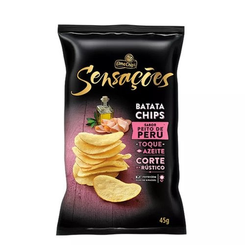 Batata Chips Sensações Sabor Peito de Peru 40g Batata Chips Sensações Sabor Peito de Peru 40g