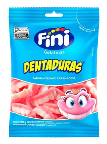 Bala de Gelatina Fini Dentaduras 80g Bala de Gelatina Fini Dentaduras 80g