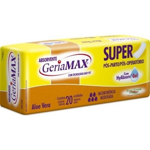 Absorvente Geriamax com 20 Unidades Absorvente Geriamax com 20 Unidades