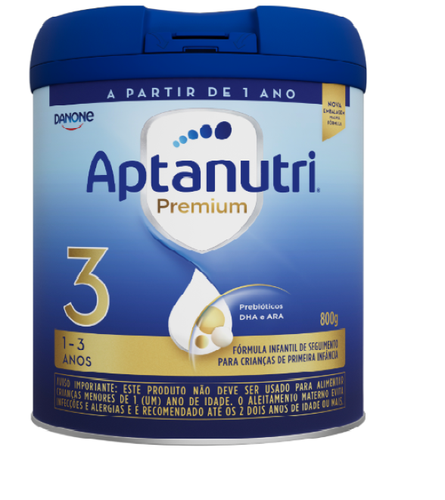 Fórmula Infantil Aptanutri Premium 3 com 800g Fórmula Infantil Aptanutri Premium 3 com 800g