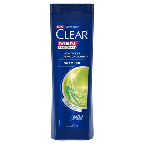Shampoo Anticaspa Clear Men Controle e Alívio da Coceira 400ml Shampoo Anticaspa Clear Men Controle e Alívio da Coceira 400ml